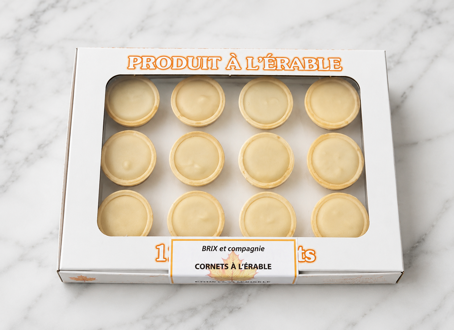 Boîte de cornets à l'érable (Box of Maple cones)