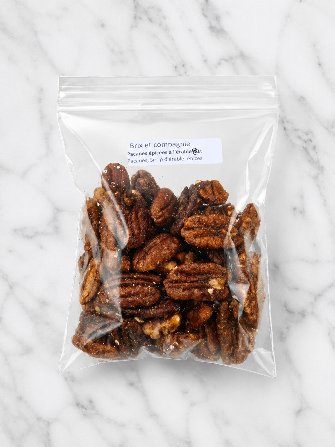 Pacanes épicées à l'érable (Spicy maple pecans)